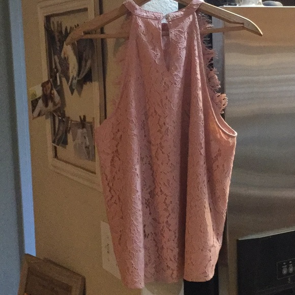 Fun 2 Fun Drellie Lace Halter Blouse - Picture 2 of 4